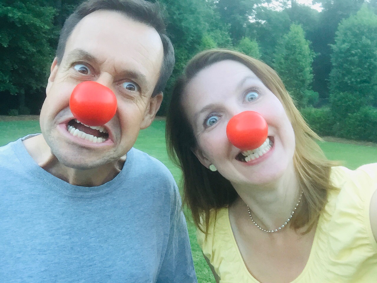 You know, just clowning around with the love of my life!